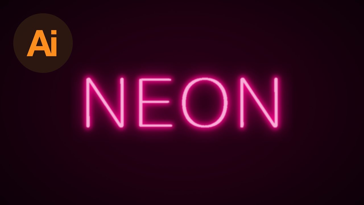 1280x720 Learn How To Create A Neon Text Effect In Adobe Illustrator