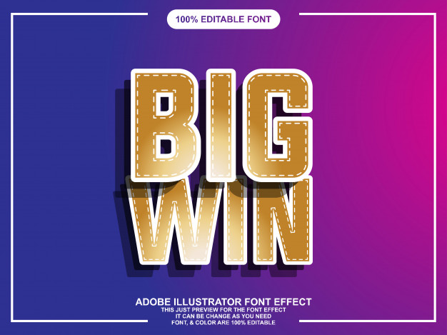 626x469 Modern Gold Bold Editable Illustrator Text Effect Vector Premium