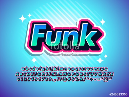 500x375 Funk Sticker Text Effect Cool Modern Font Effect For Digital