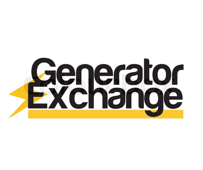 800x673 Generator Exchange Logo Concept Stock Vector Colourbox