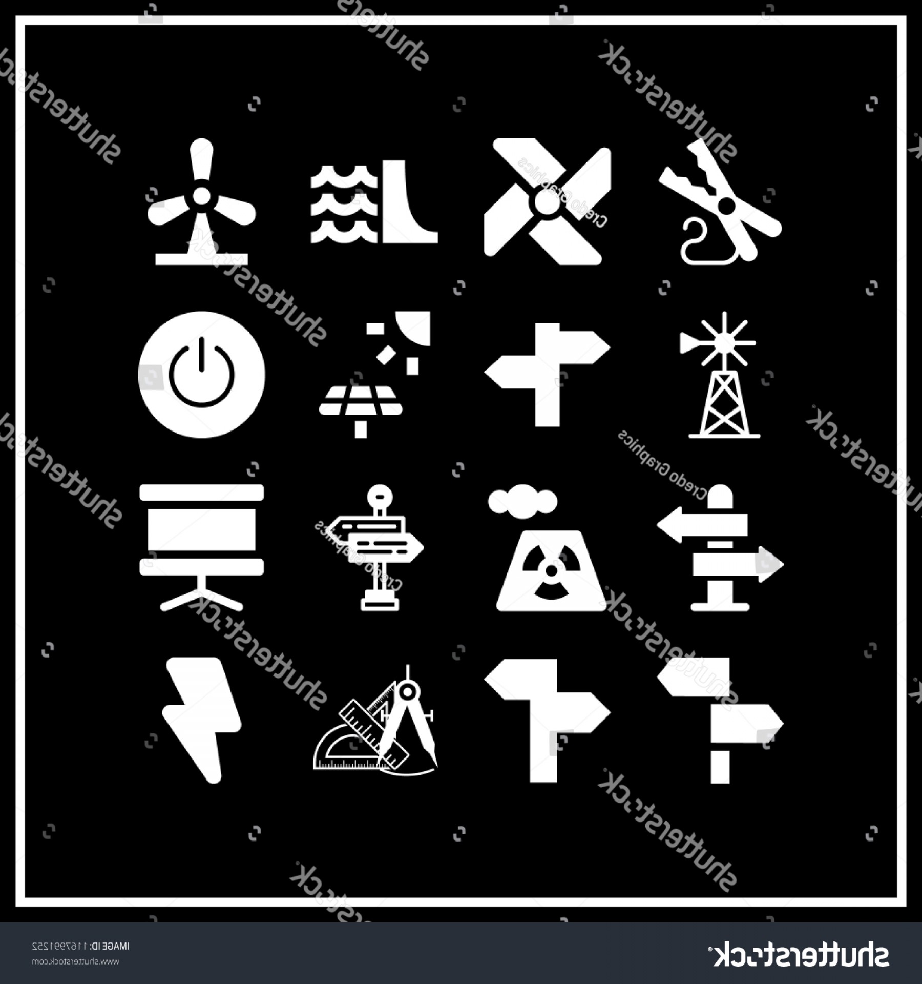 1800x1920 Generator Icon Vector Set Dam Handandbeak