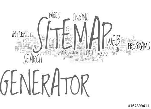 500x361 Benefits Of A Seo Sitemap Generator Text Word Cloud Concept Stock