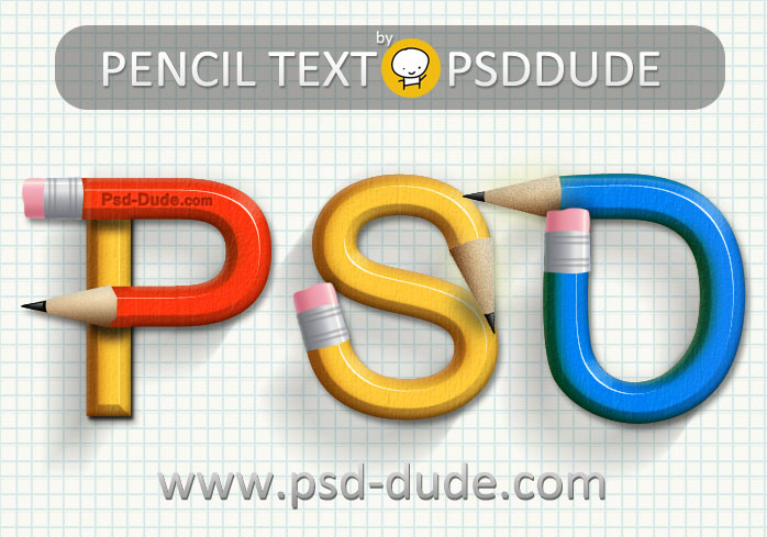 Pencil Text Effect Photoshop Tutorial 698x489 Pencil Text Effect Photoshop Tutorial