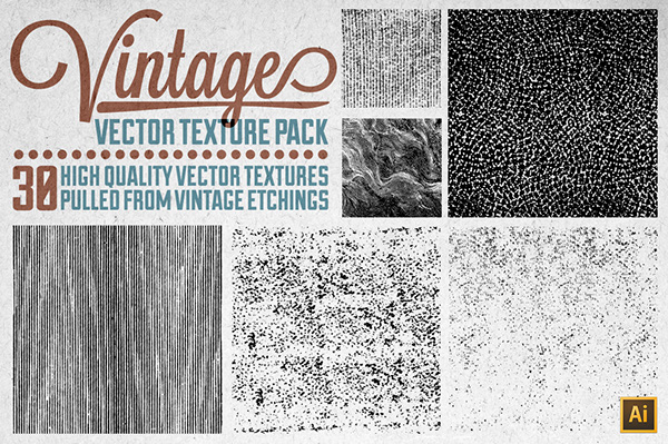 600x399 Vintage Vector Texture Pack On Behance