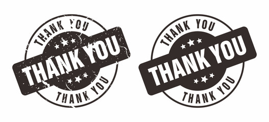 527x240 Vector Thank You Rubber Stamp