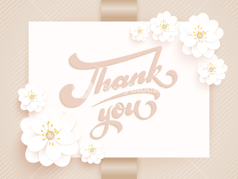 1000x750 Elegant Vector Thank You Vector Invitation Card With Background