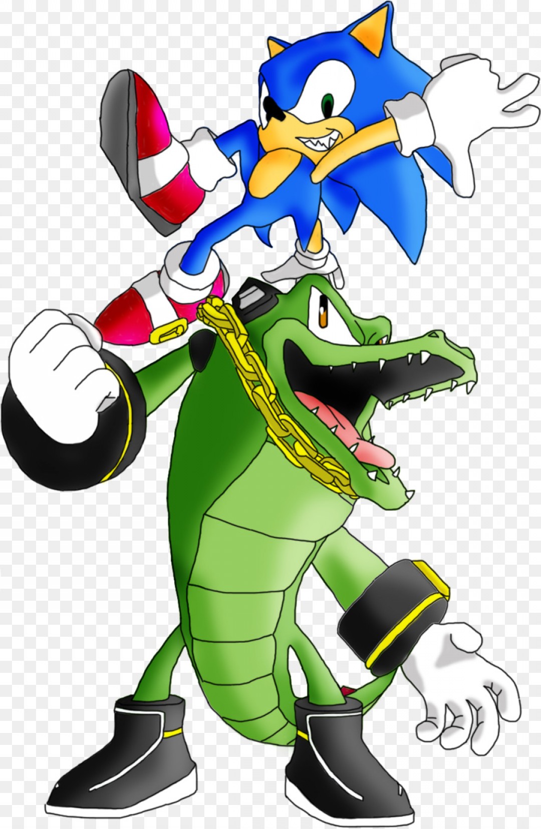 1080x1656 Png Vector The Crocodile Sonic Heroes Sonic The Hedgeh Handandbeak