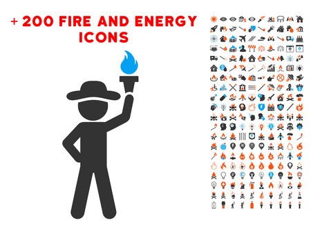 450x329 Gentleman With Freedom Torch Icon With Bonus Power Images Vector