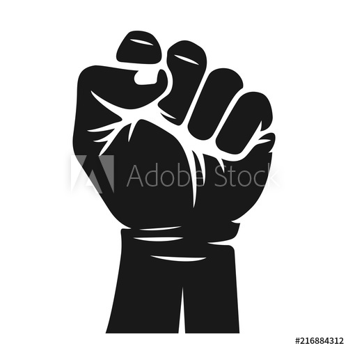 Rising Hand Fist Vector Illustrtion Protest, Rebel, Independence 500x500 Rising Hand Fist Vector Illustrtion Protest, Rebel, Independence