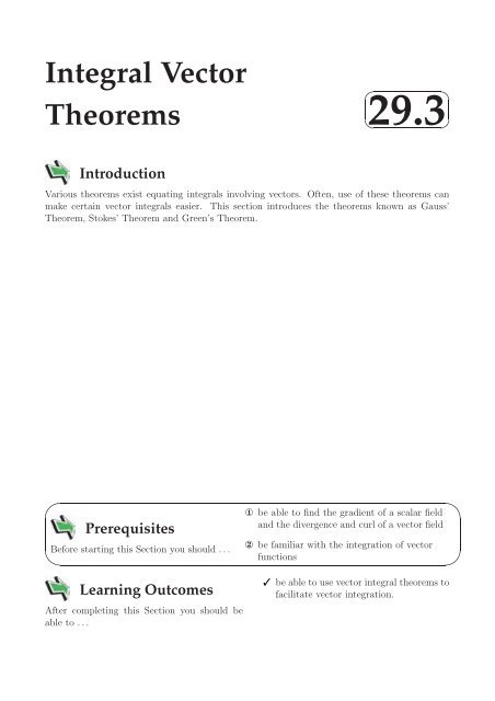452x640 Integral Vector Theorems