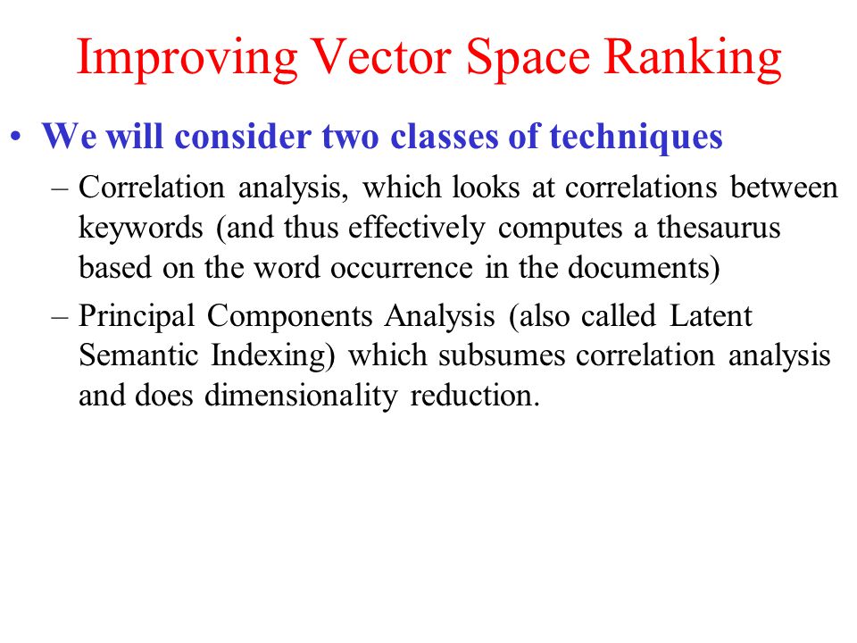 960x720 Improving Vector Space Ranking