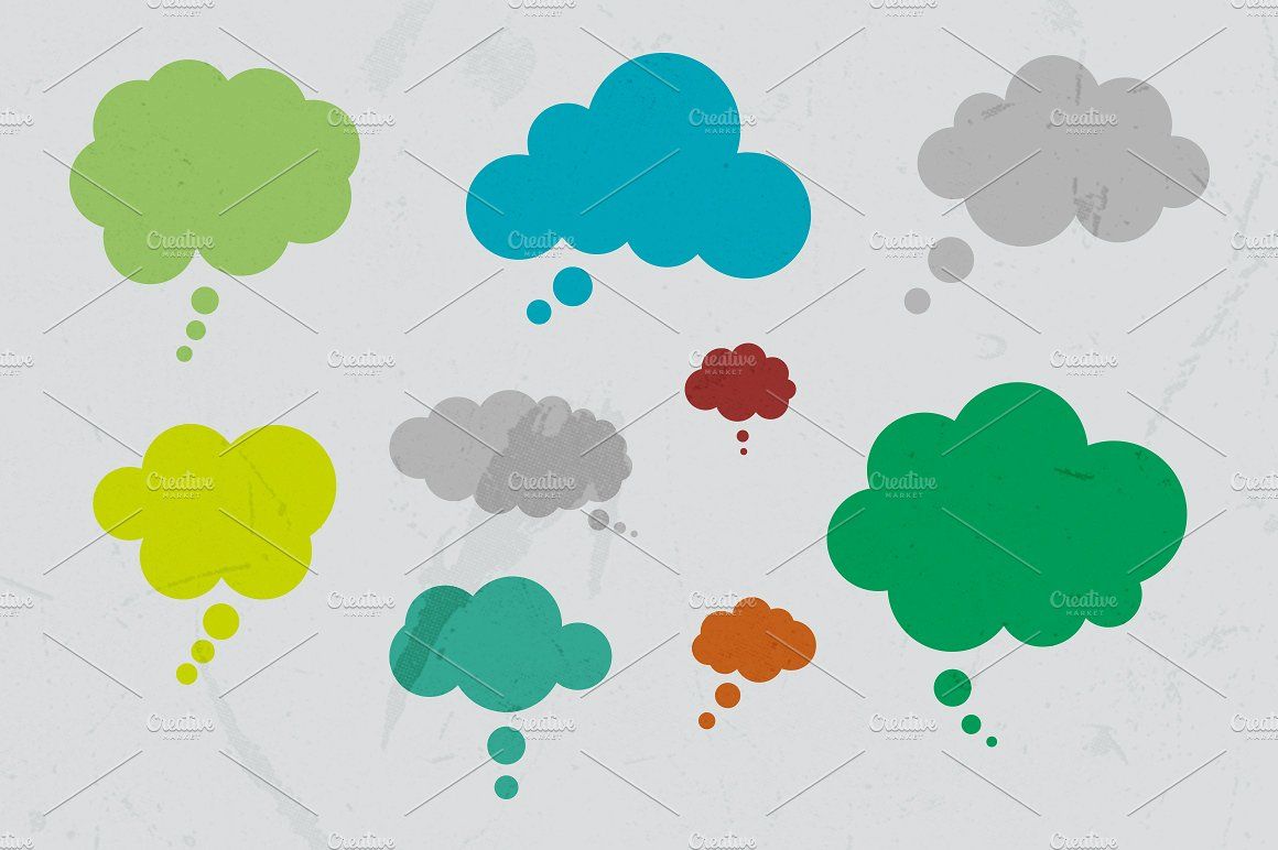 Vector Thought Bubble