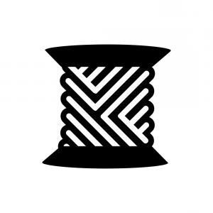 300x300 Spool Of Thread Silhouette Vector Studiogrfx