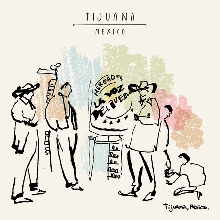 450x450 Street Musicians In Tijuana, Mexico Icon Royalty Free Vector