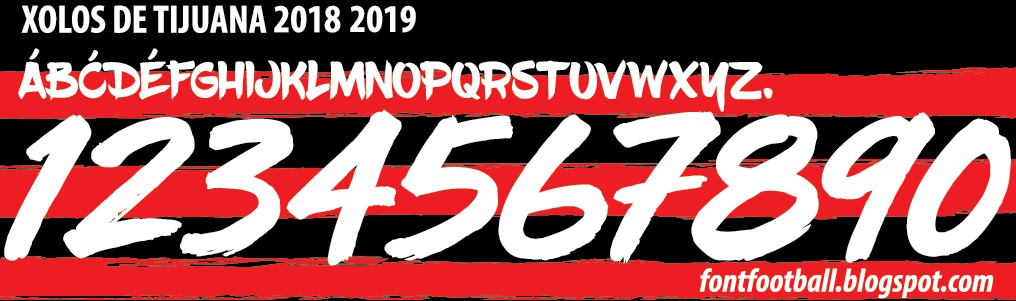 1016x301 Font Football Font Vector Xolos De Tijuana Kit