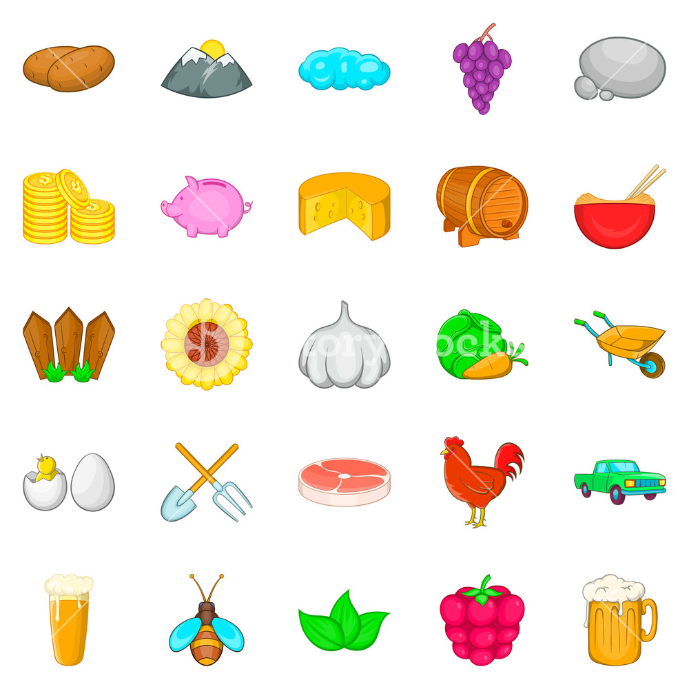 1000x1000 Tiller Icons Set Cartoon Set Of Tiller Vector Icons For Web