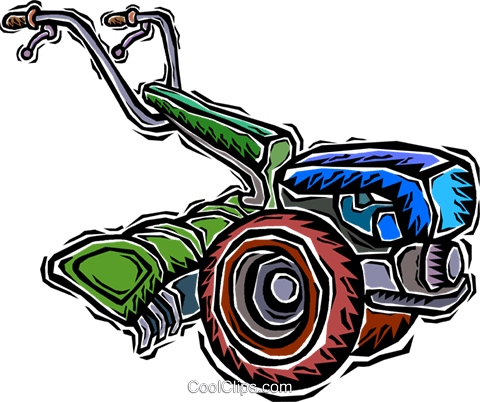480x402 Rotor Tiller Royalty Free Vector Clip Art Illustration