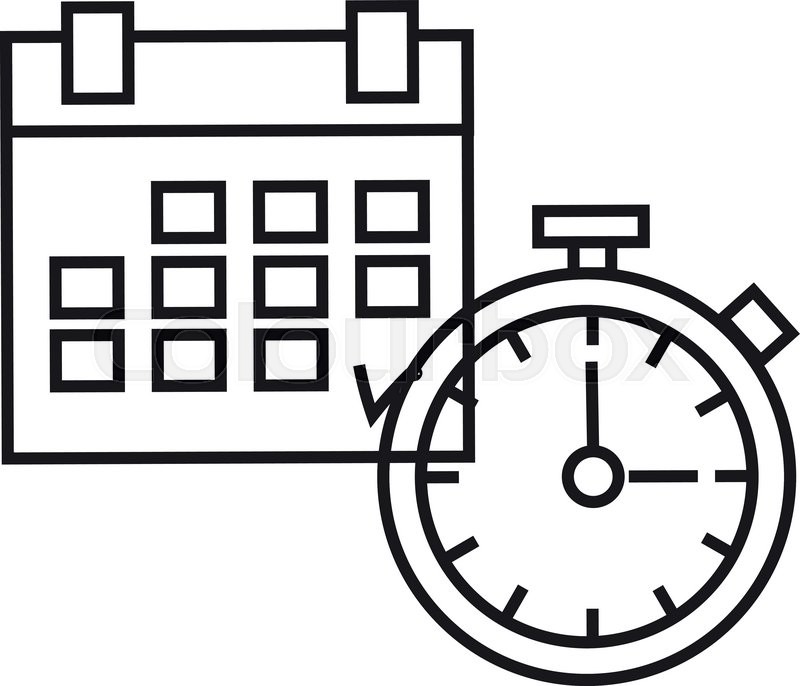 800x686 The Concept Of Time Planning Time Stock Vector Colourbox