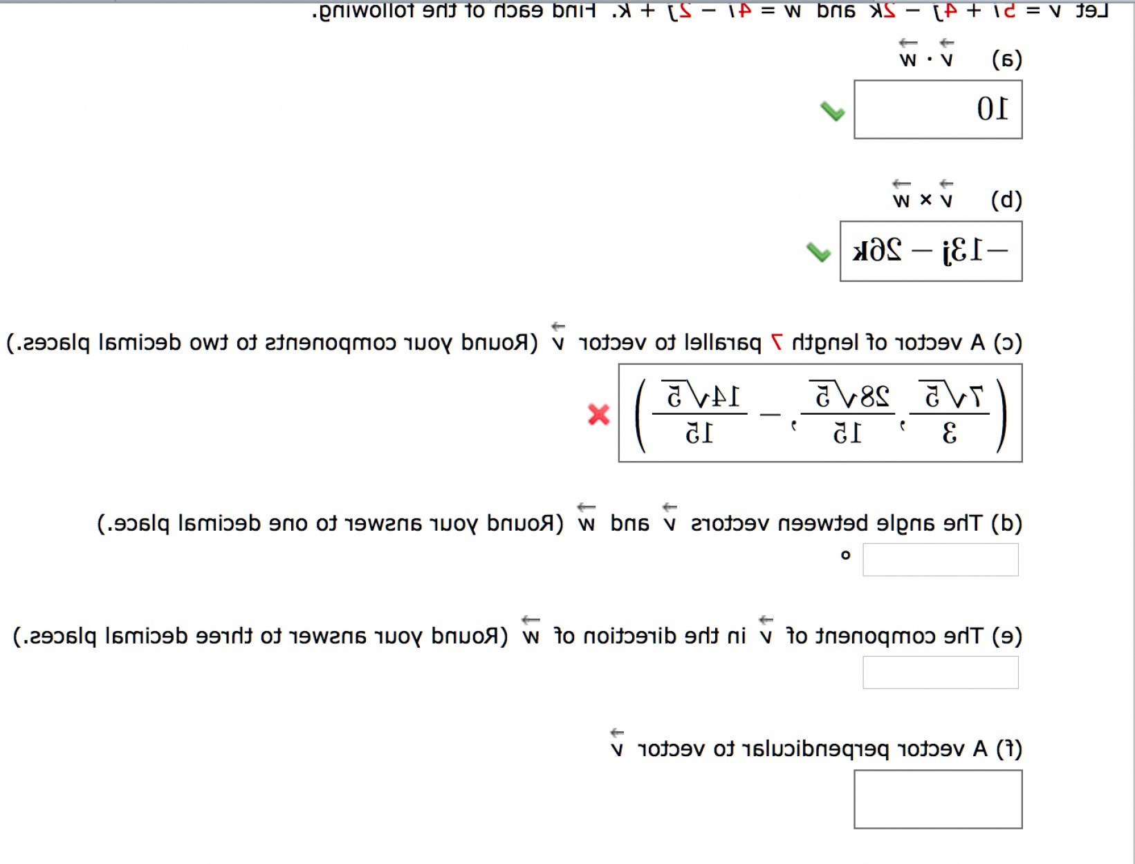 1641x1250 Let V I J K W I J K Find Following V Vector W Vector V Vector