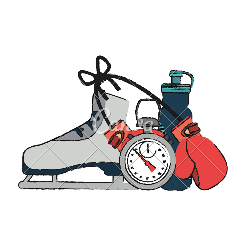 800x800 Sports Timing Vector Illustration