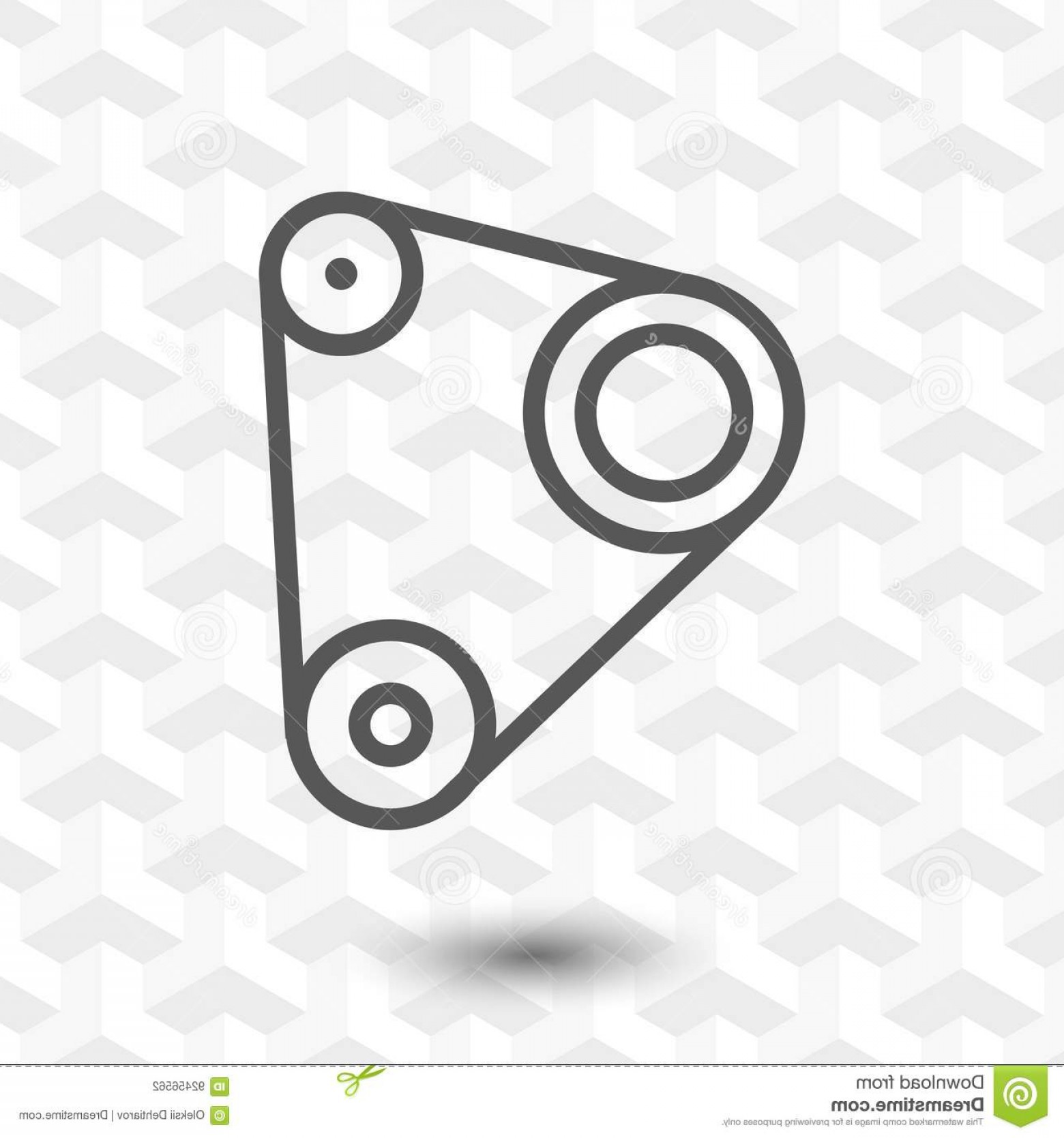 1560x1668 Stock Illustration Timing Belt Icon Stock Vector Illustration Flat