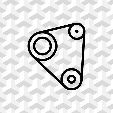 450x450 Timing Belt Icon Stock Vector Illustration Flat Design Royalty