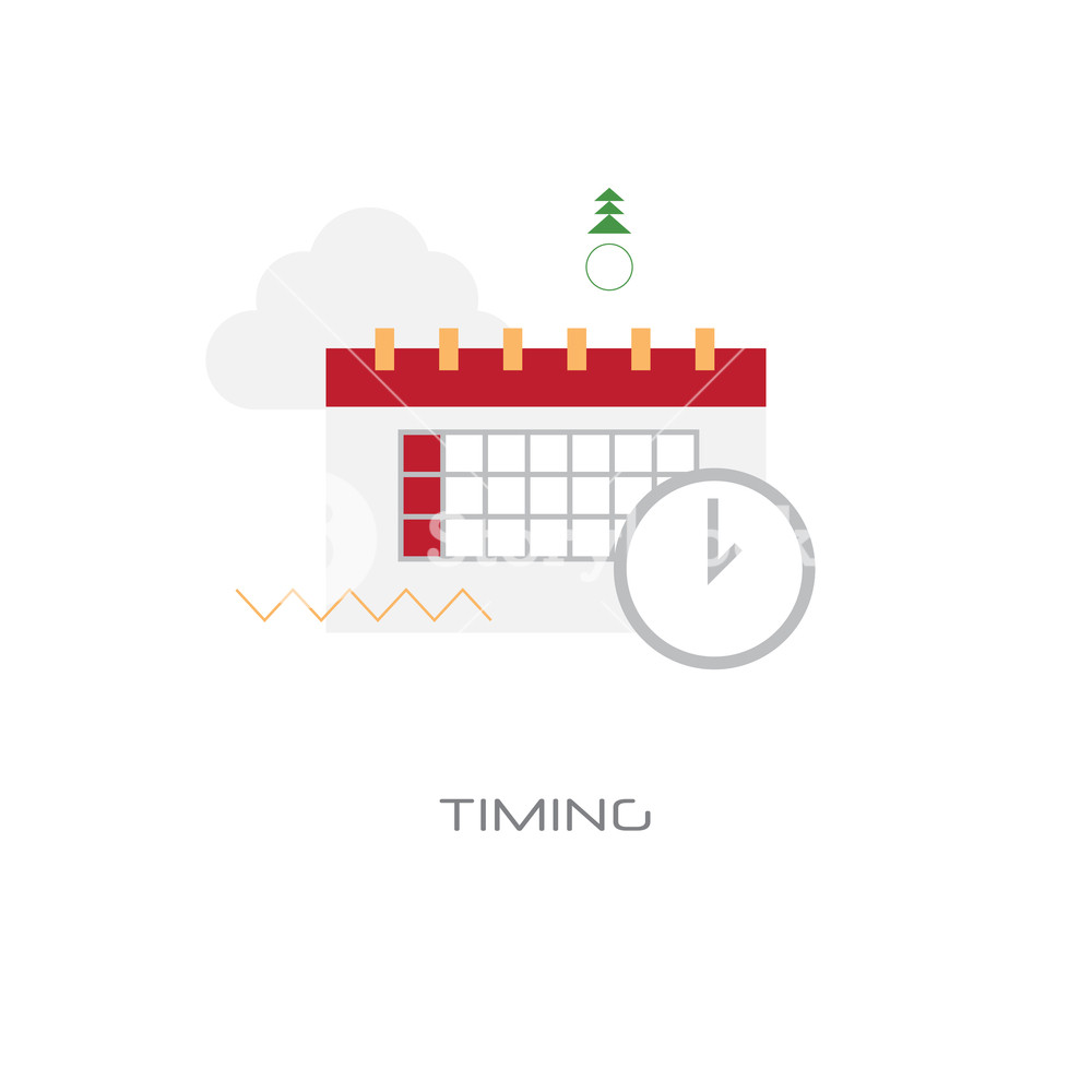 1000x1000 Time Management Business Planning Timing Concept Flat Style