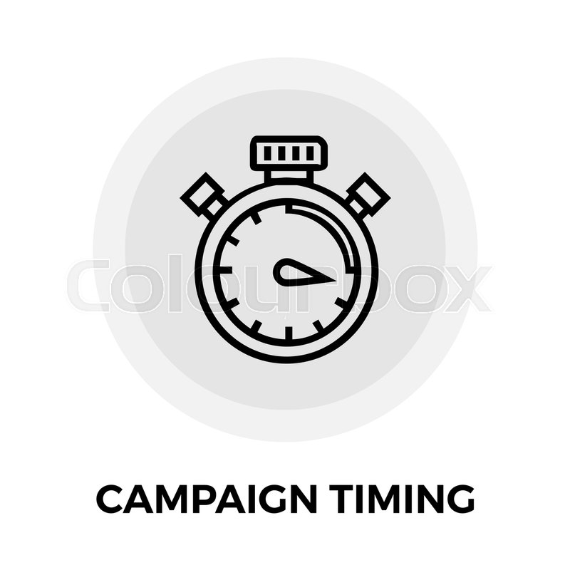 800x800 Campaign Timing Icon Vector Flat Icon Stock Vector Colourbox