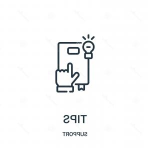 300x300 Photostock Vector Tips Flat Design Orange Round Vector Icon