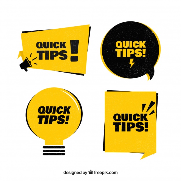 626x626 Tips Badge Collection With Flat Design Vector Free Download