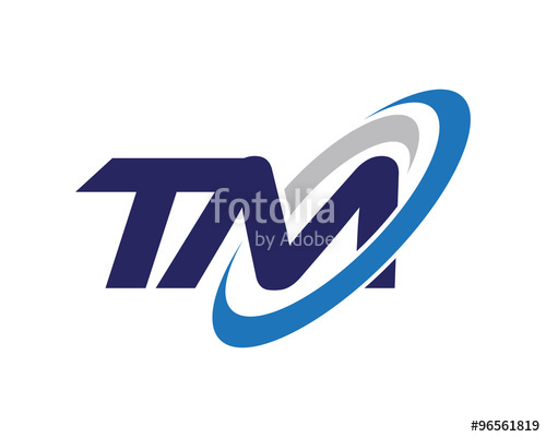 500x400 Tm Letter Swoosh Media Logo Stock Image And Royalty Free Vector