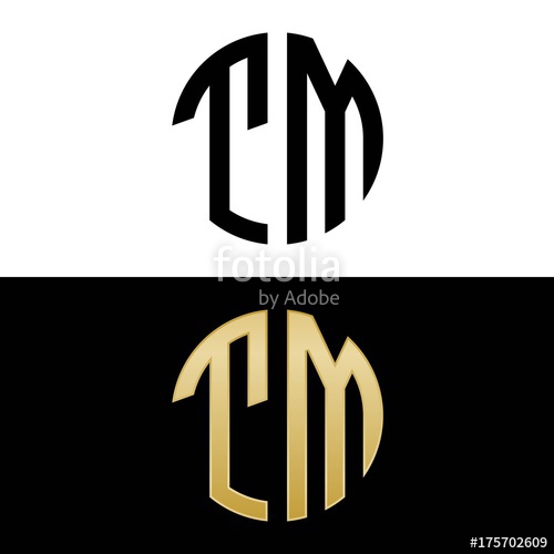 Tm Initial Logo Circle Shape Vector Black And Gold Stock Image 500x500 Tm Initial Logo Circle Shape Vector Black And Gold Stock Image