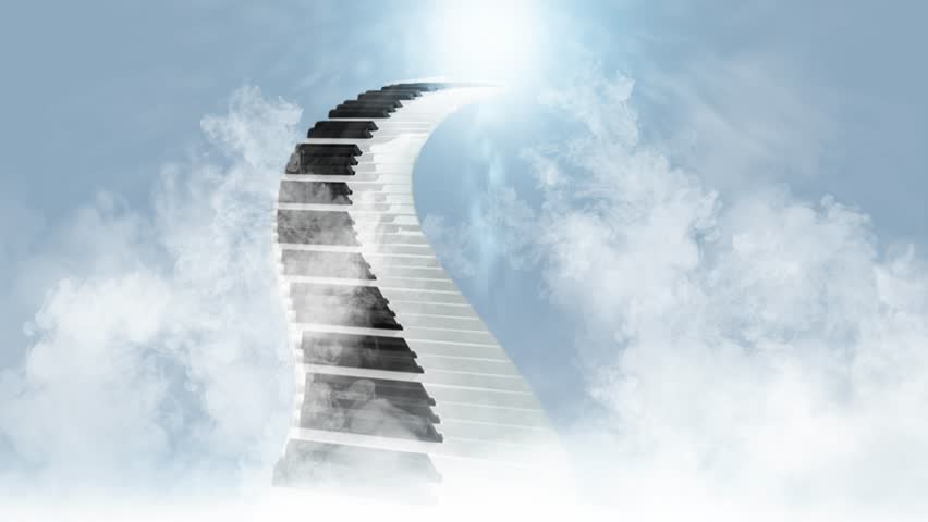 852x480 Piano Stairway To The Heavens Stock Footage Video