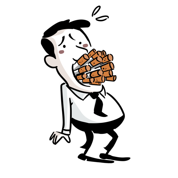 626x625 Tobacco Addict Vector Premium Download