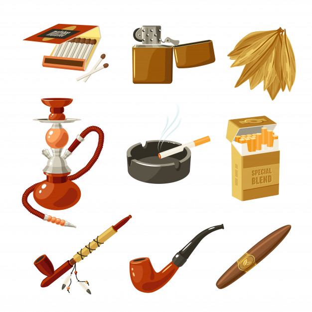 626x626 Tobacco Icons Set Vector Free Download