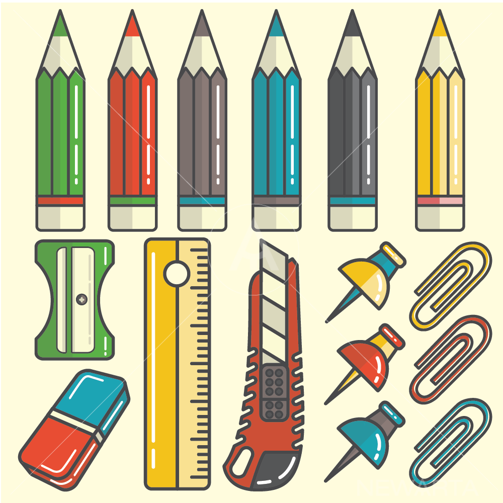Drawing Tools Vector 1000x1000 Drawing Tools Vector