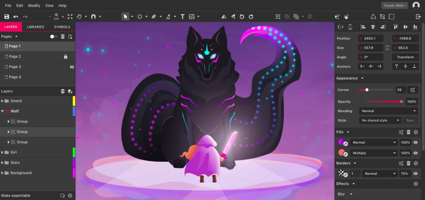 1357x641 Online Vector Graphic Design App Icon Image Editor