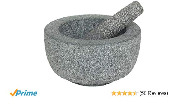 600x315 Victor Granite Pestle Mortar, Stone, Grey, Cm