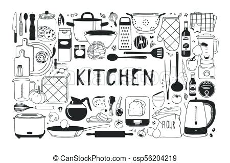 450x319 Tools In Kitchen Drawing