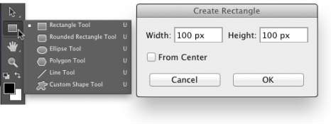 466x175 Basic Shape Tools In Photoshop Cc