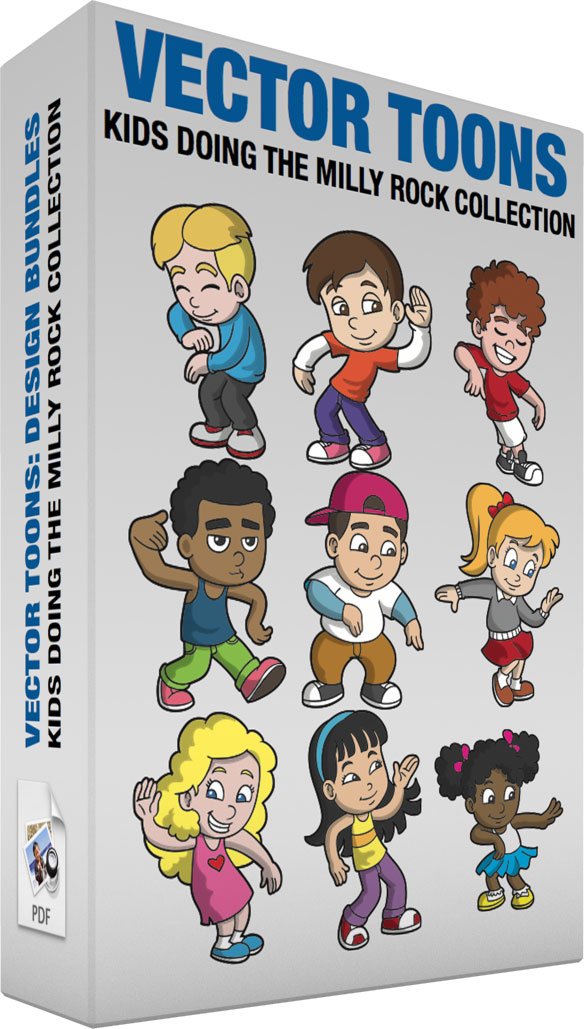 584x1029 Kids Doing The Milly Rock Collection Clipart Cartoons