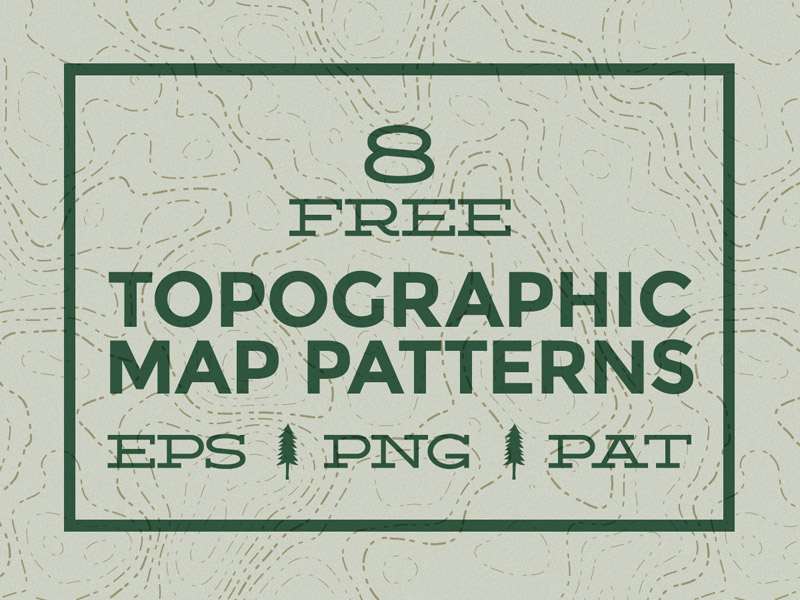 800x600 Free Topographic Map Patterns