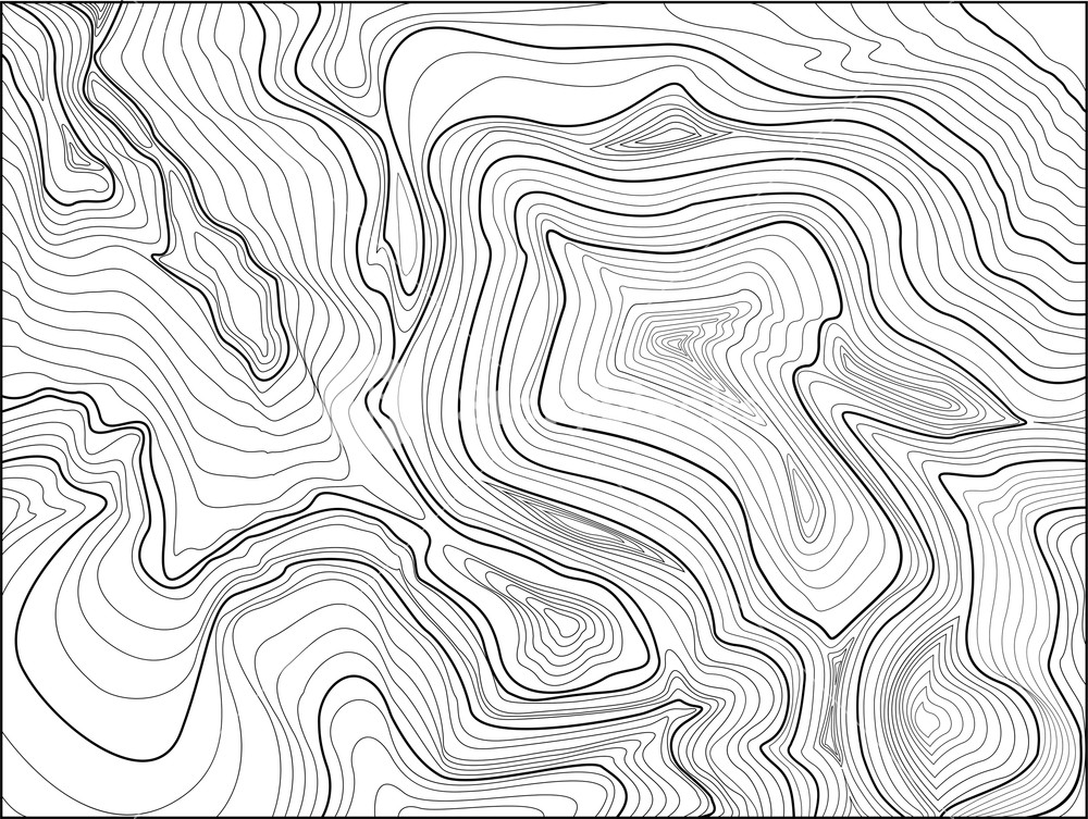 1000x753 Topographic Map, Contour Background Map Grid Abstract Vector