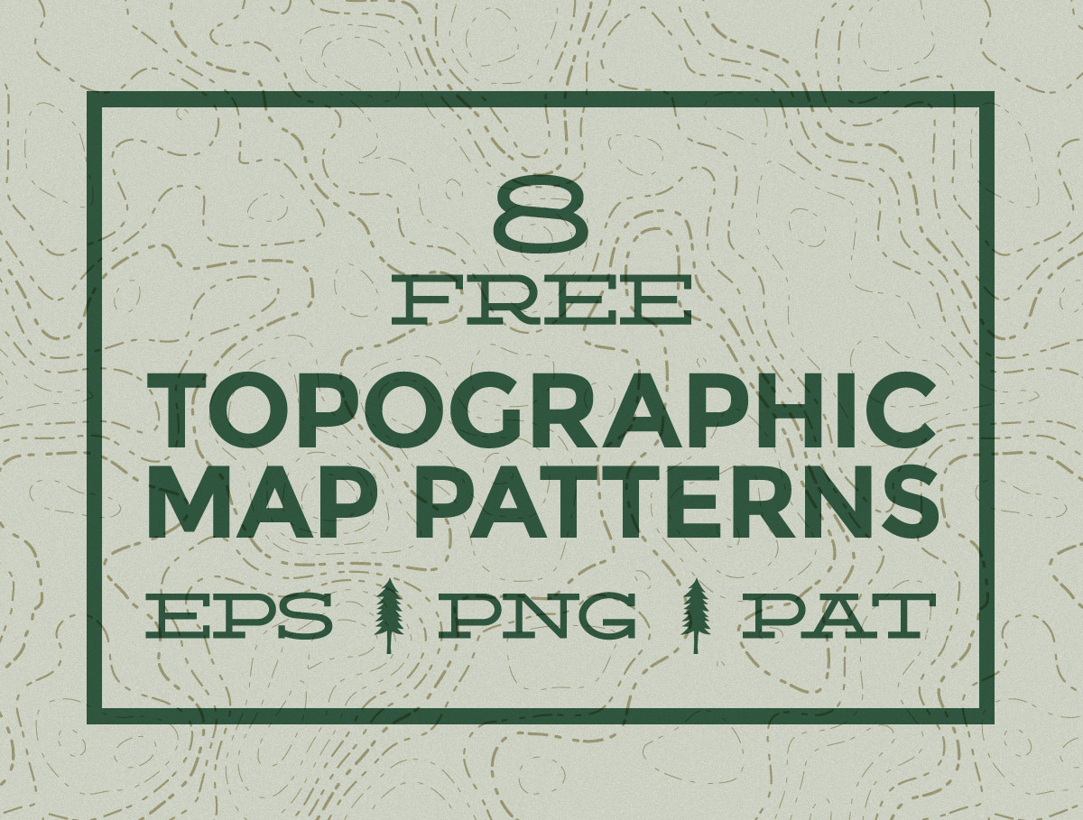 1200x909 Free Seamless Vector Topographic Map Patterns