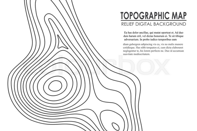 800x534 Topographic Map Contour Background Stock Vector Colourbox