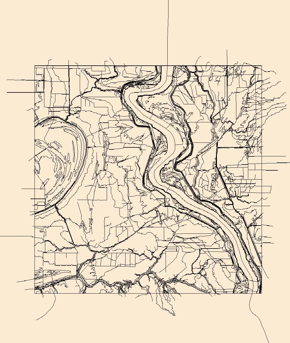 1000x1180 Usgs Topo Map Vector Data