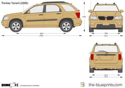 400x283 Pontiac Torrent Vector Drawing