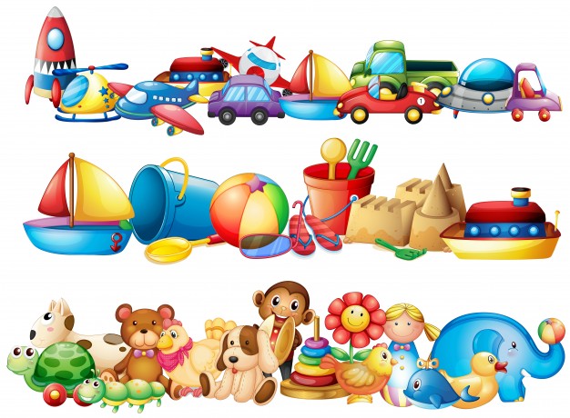 Set Of Different Types Of Toys Vector Free Download 626x460 Set Of Different Types Of Toys Vector Free Download