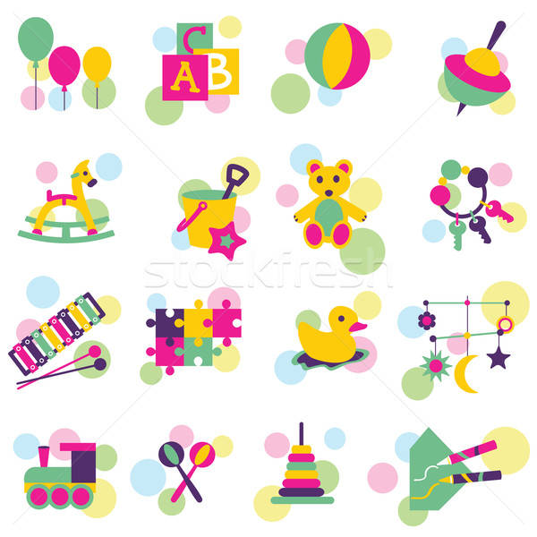 Vector Toy Icons Vector Illustration Aleksandra Novakovic 600x600 Vector Toy Icons Vector Illustration Aleksandra Novakovic