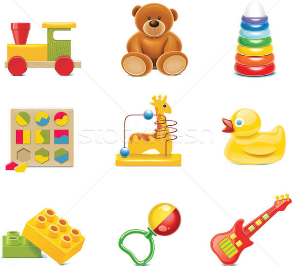 Vector Toy Icons Baby Toys Vector Illustration Taras Livyy 600x548 Vector Toy Icons Baby Toys Vector Illustration Taras Livyy